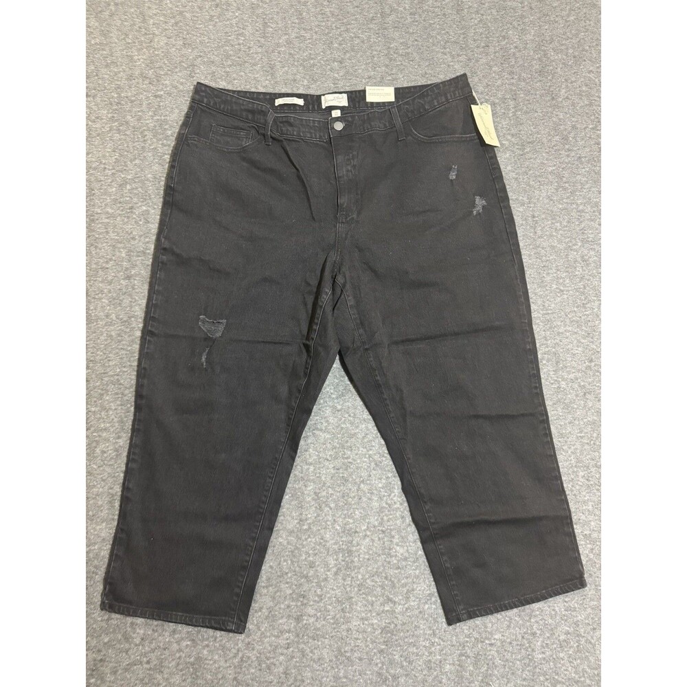 Universal Thread Women's Pants Straight Leg Stretch Black Size 24W